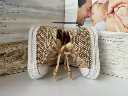 Babyschuhe chuck 5cm beige - babyschuhe,