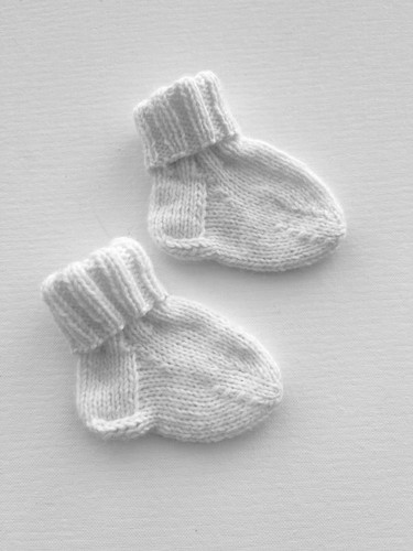 Babysocken weiß - in,