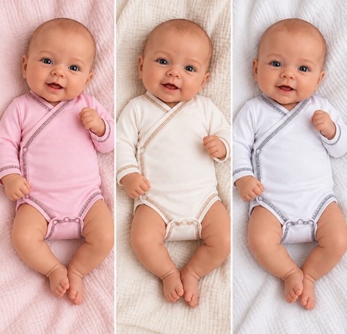 Babybody mädchen set 3er pack - 3er,